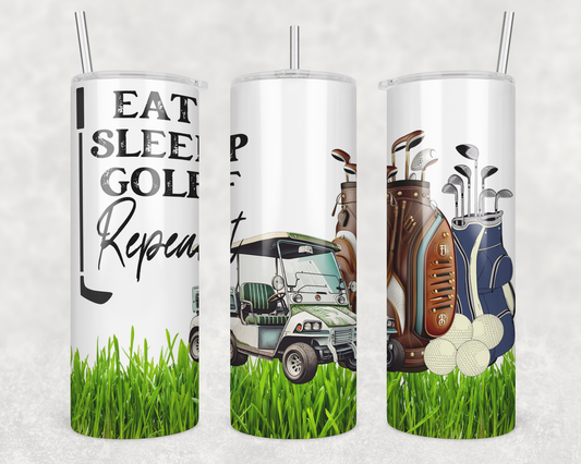 Eat, Sleep, Golf, Repeat Tumbler