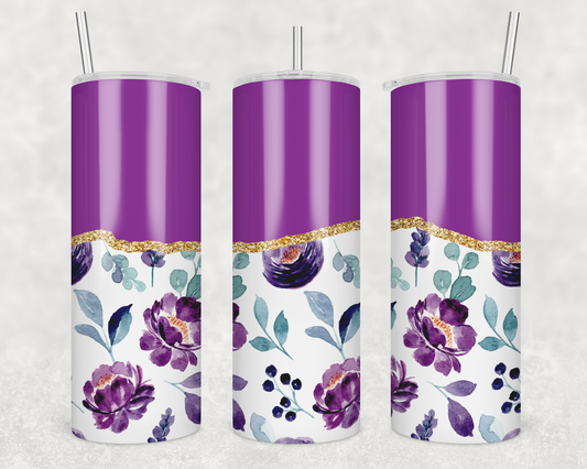 Violet Flowers Tumbler