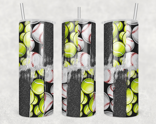 Baseball & Tennis Ball Tumbler