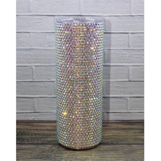 Yellow-Crystal Glass Rhinestone Tumbler