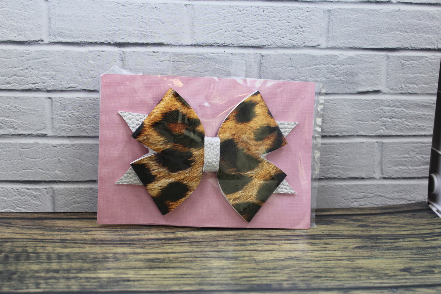 Cheetah Print Hair Bow