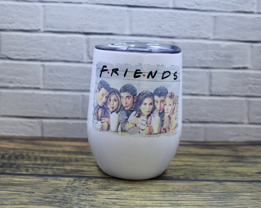Friends Wine Glass