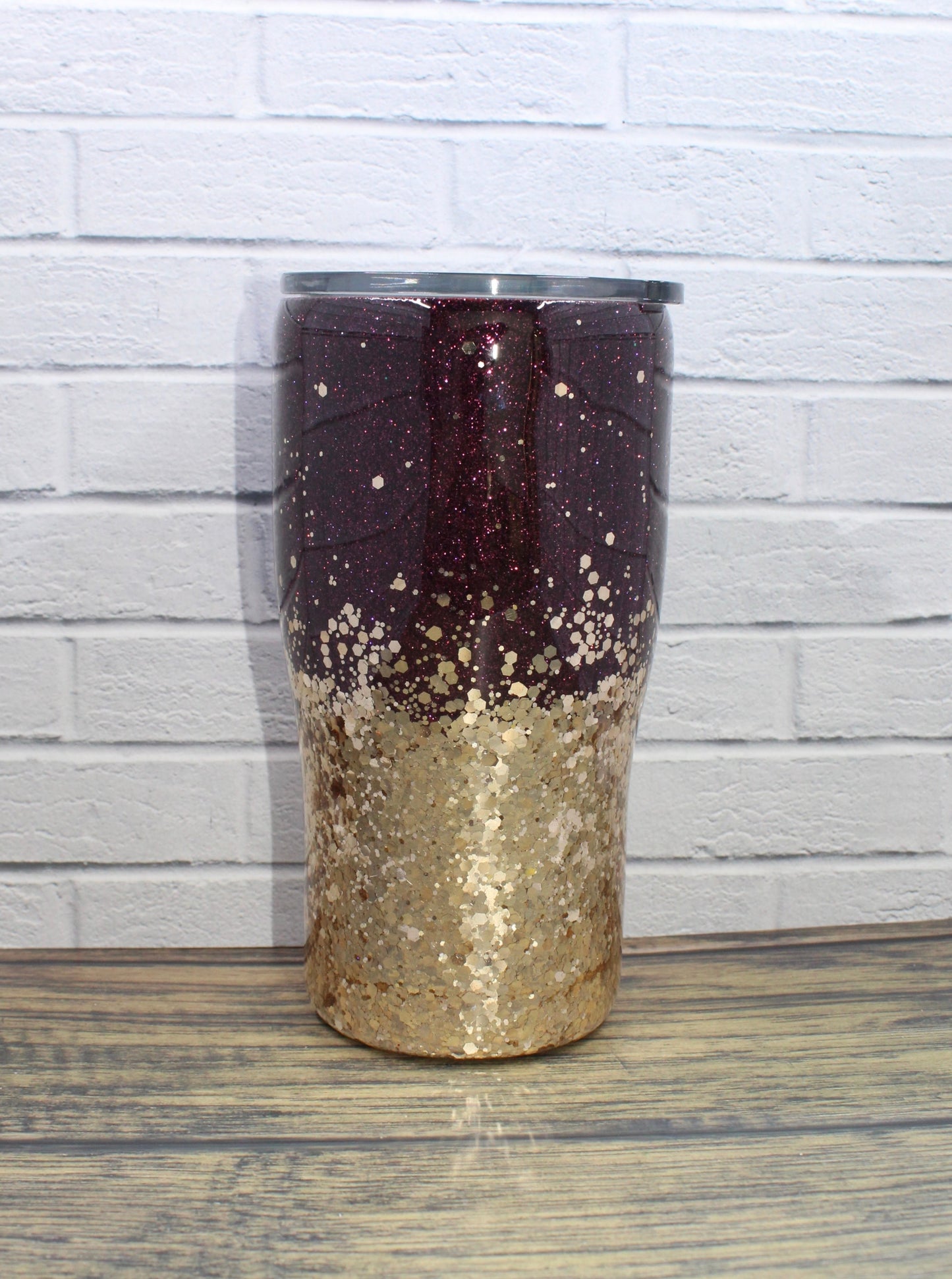 Burgundy & Gold Tumbler