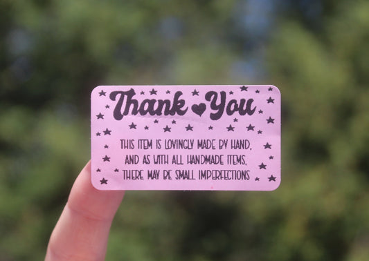 Thank You This Item Is Made By Hand