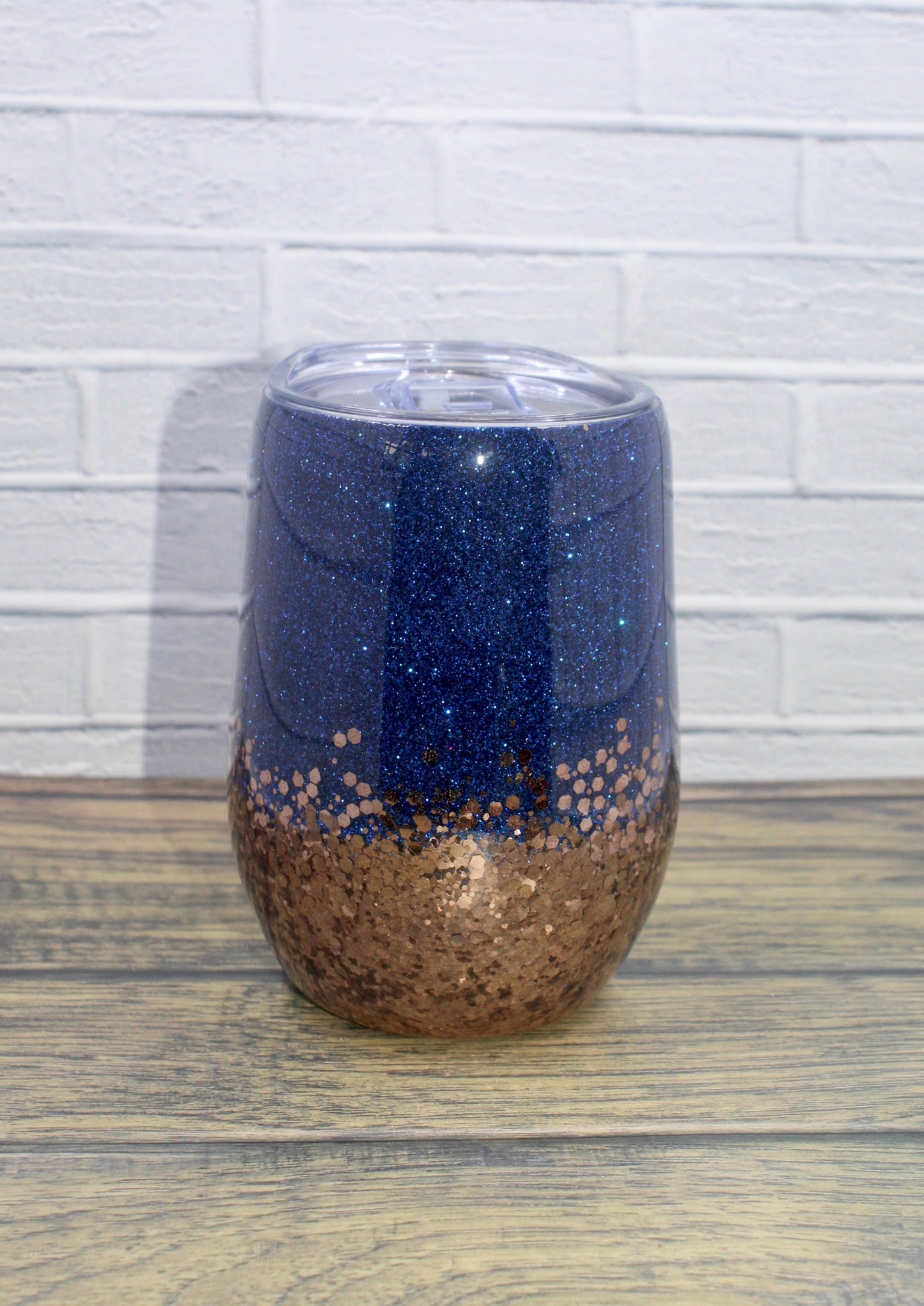 Blue & Gold Wine Tumbler