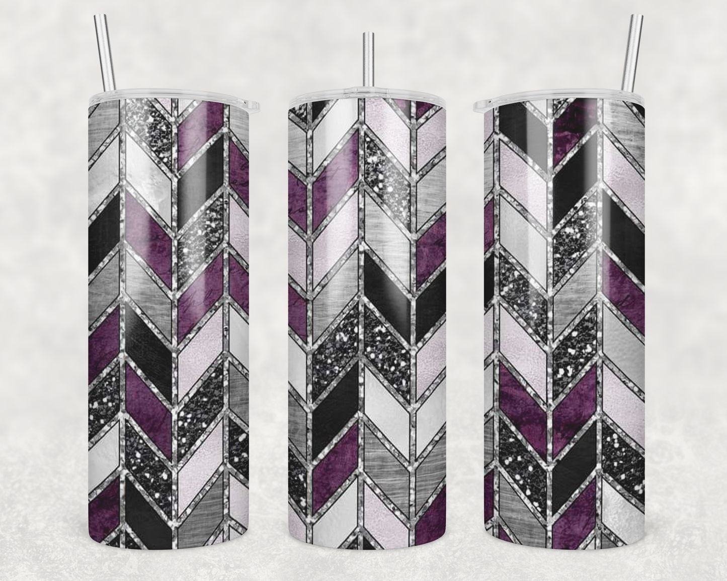 Burgundy & Gray Tumbler