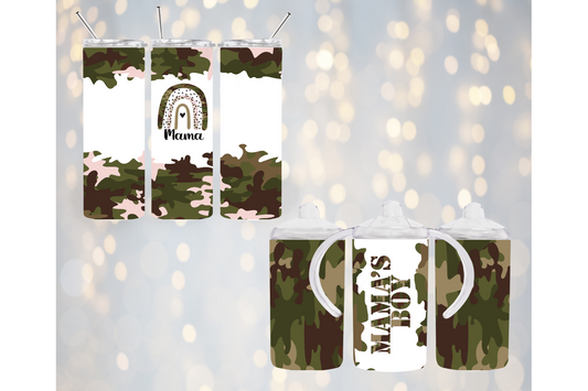 Camouflage Mama & Mama's Boy Tumbler Set