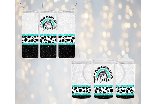 Cow Print Mama & Mini Tumbler Set