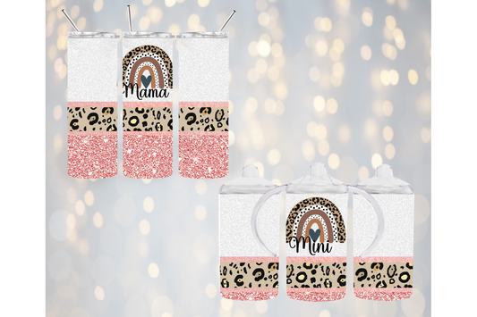 Pink Mama & Mini Tumbler Set