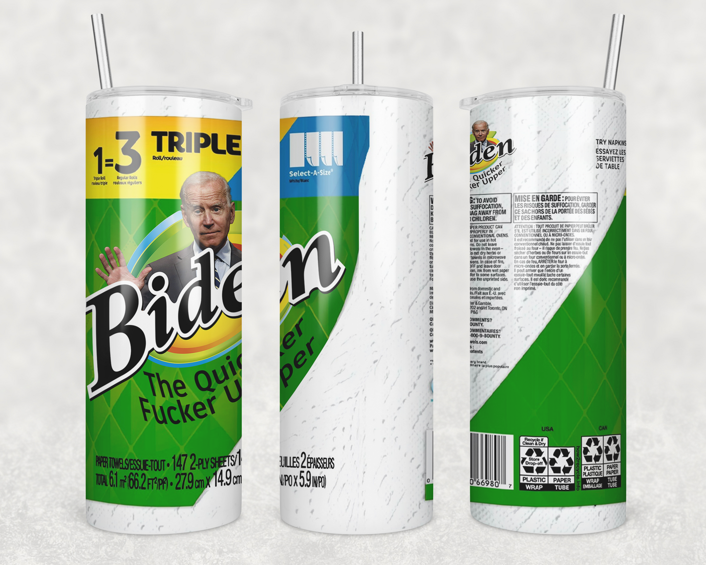 Biden Paper Towel Tumbler