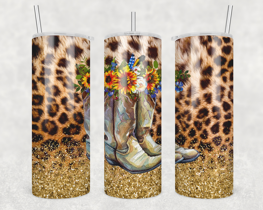 Cheetah Print & Boots Tumbler