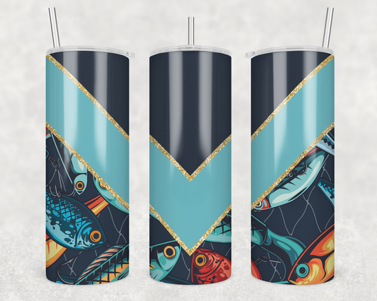 Fishing Lure V Split Tumbler