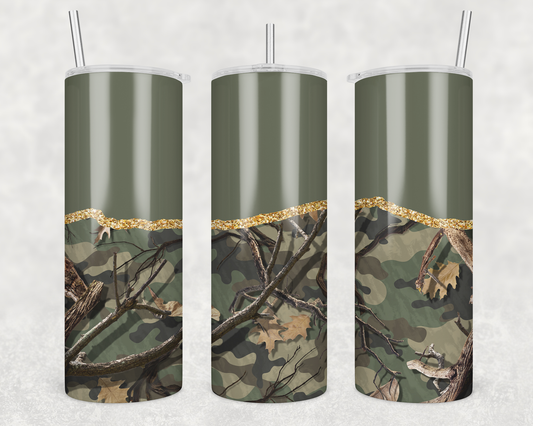 Army Green Camouflage Tumbler