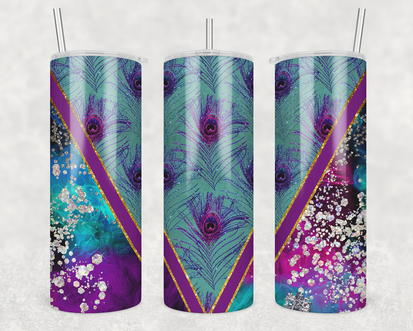 Peacock V Split Tumbler