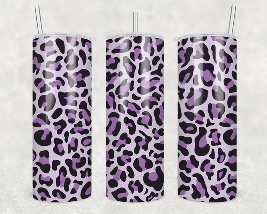 Purple Cheetah Print Tumbler