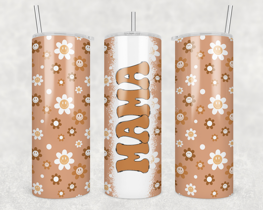 Retro Flower Tumbler