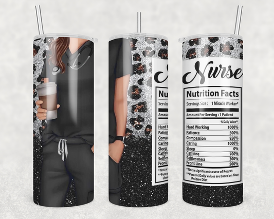 Cheetah Print Nurse Tumbler