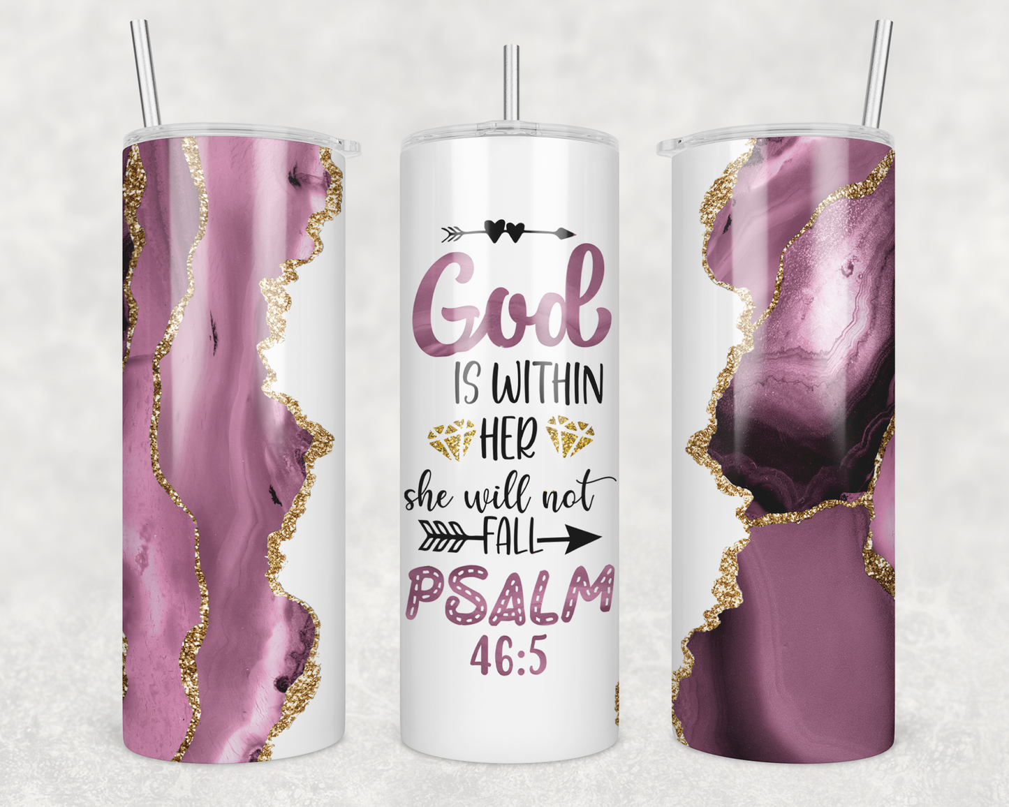 God Is Within Her She Will Not Fall Tumbler