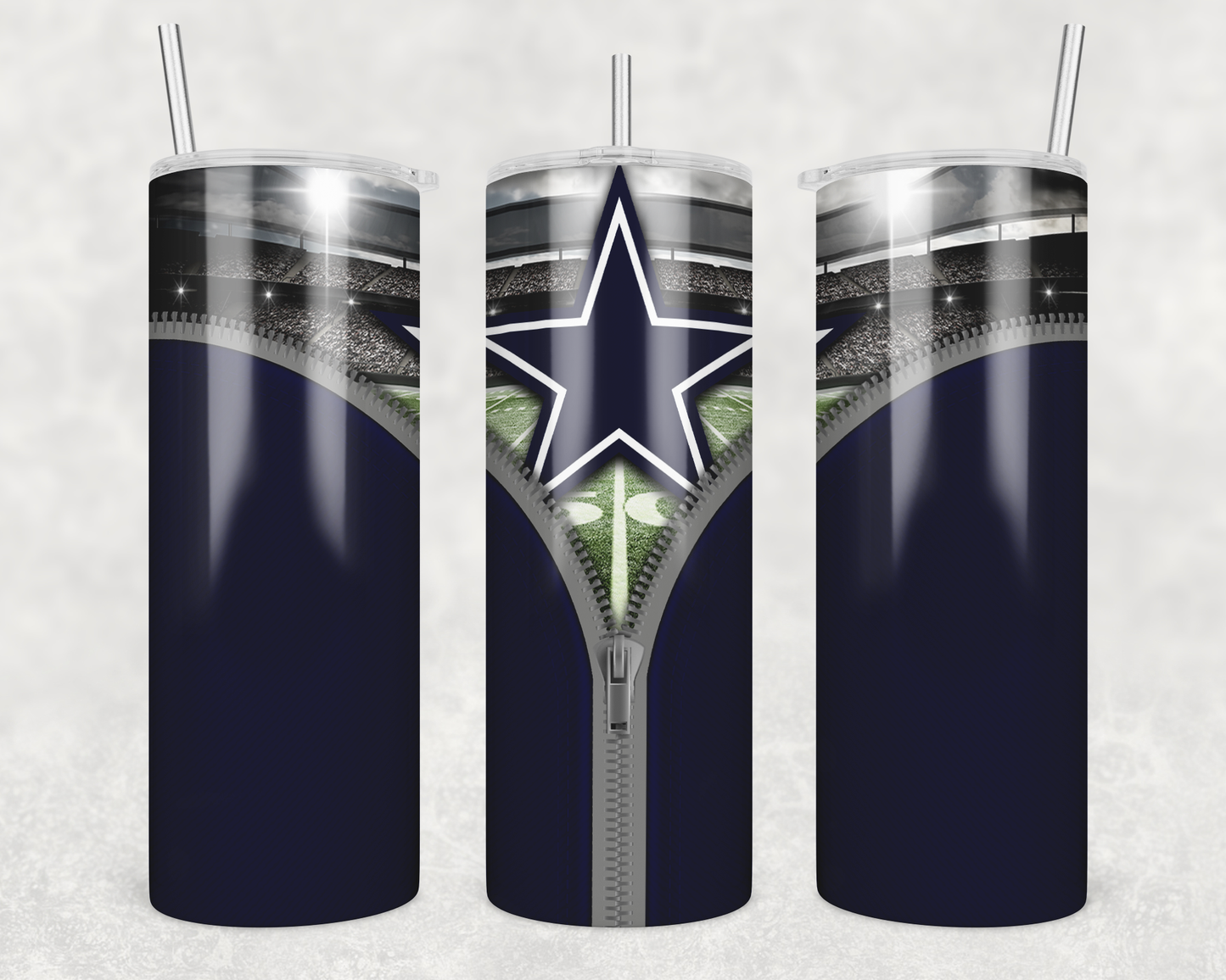 Cowboys Zipper Tumbler