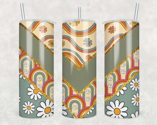 Retro Rainbows Tumbler