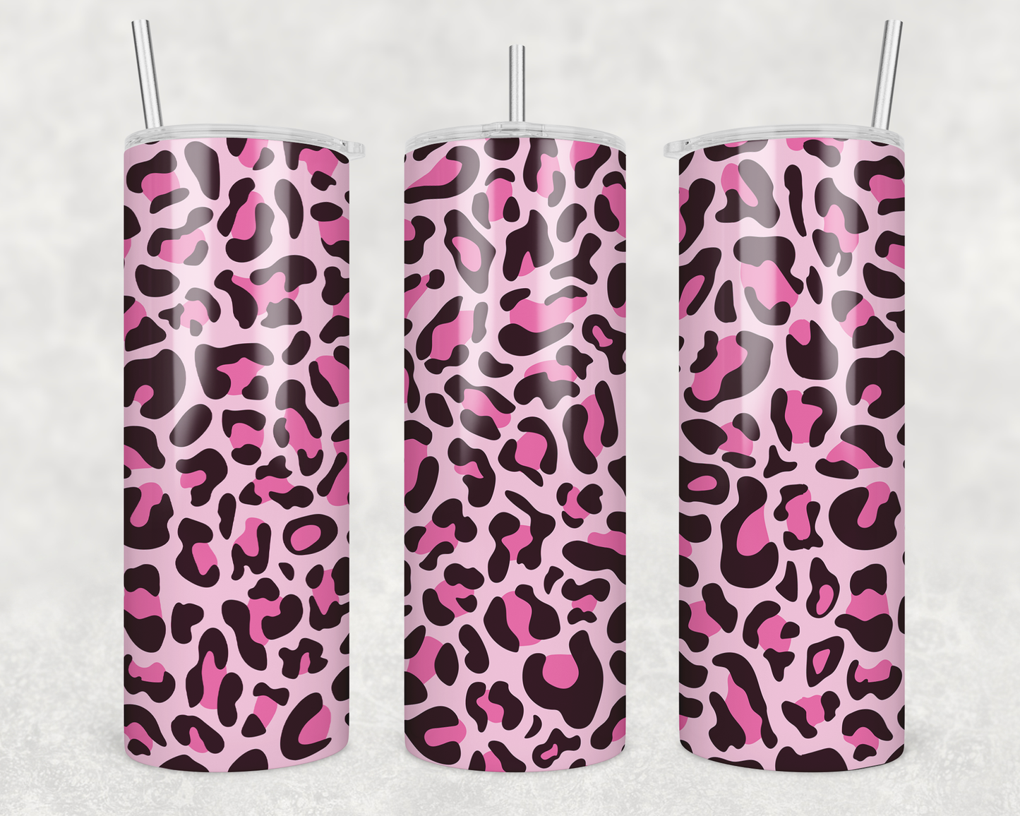 Pink Cheetah Print Tumbler
