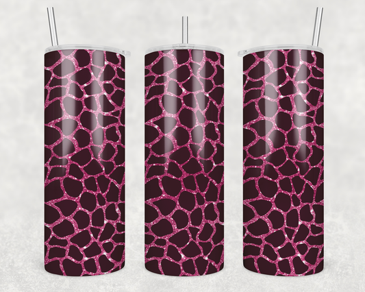 Pink Glitter Tumbler