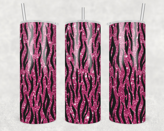 Pink Zebra Tumbler