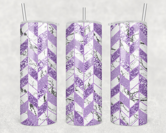Purple Marble Tumbler