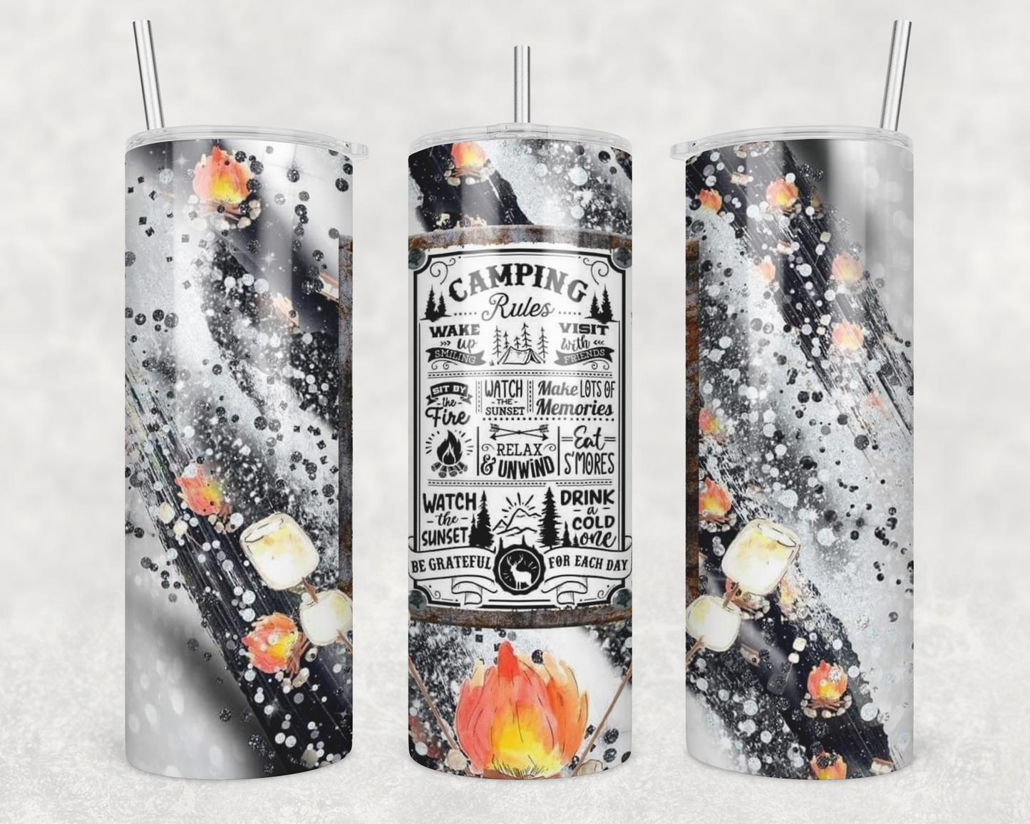 Camping Rules Tumbler