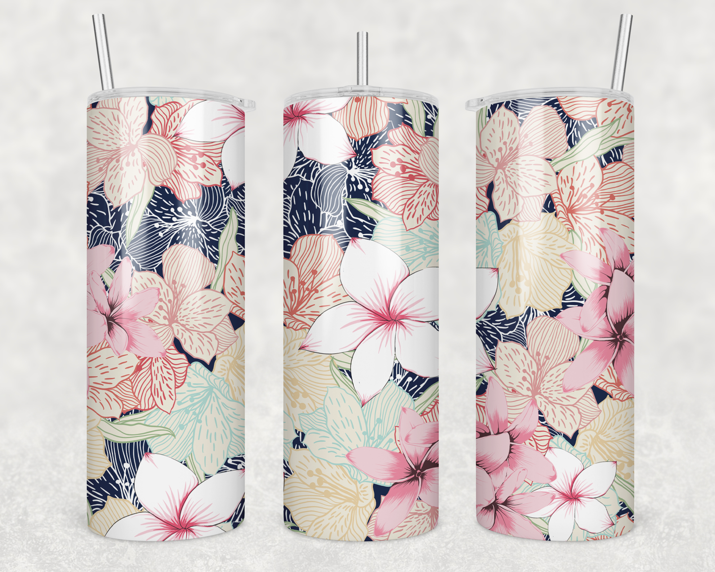 Plumeria Flowers Tumbler