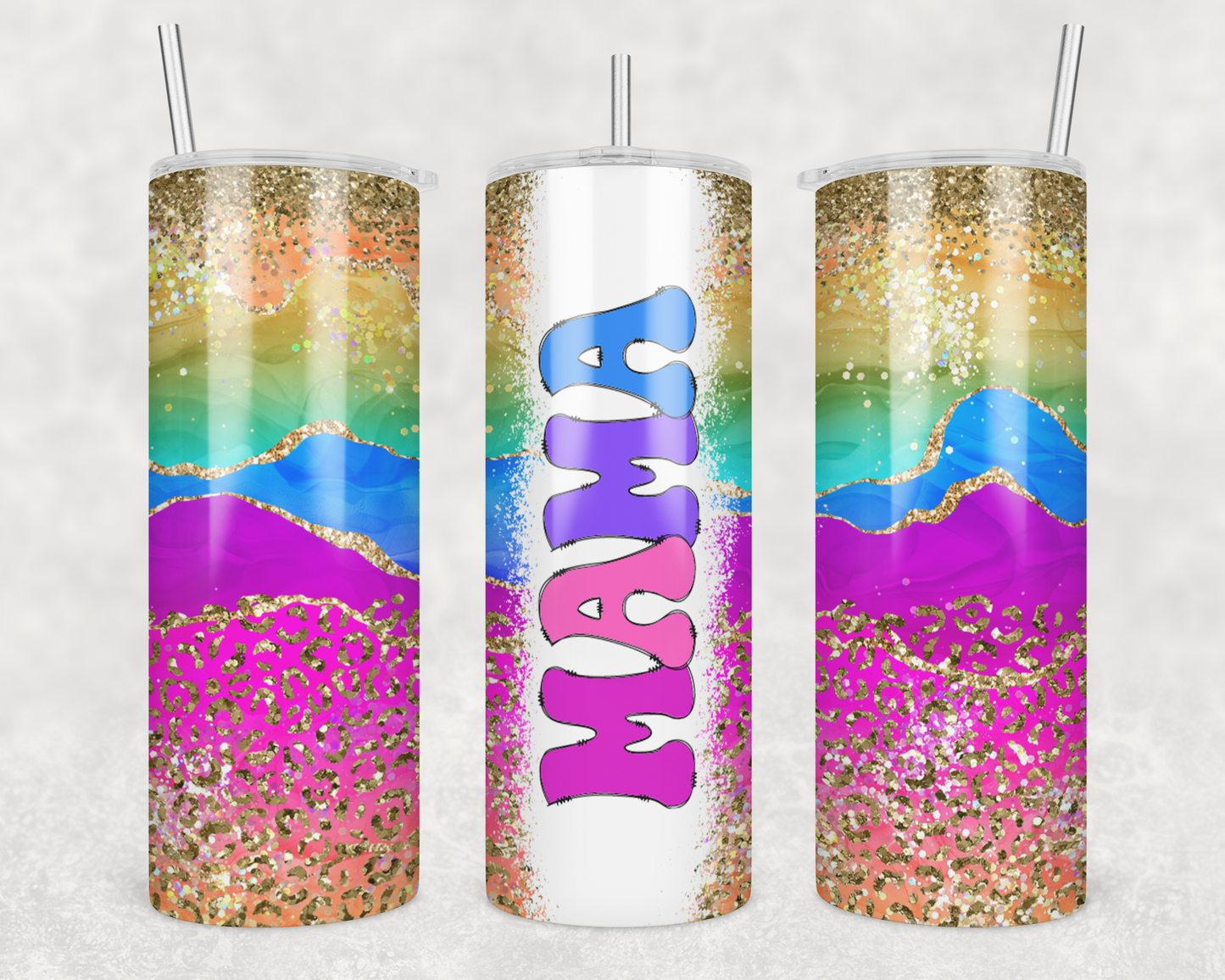 Watercolor Mama Tumbler