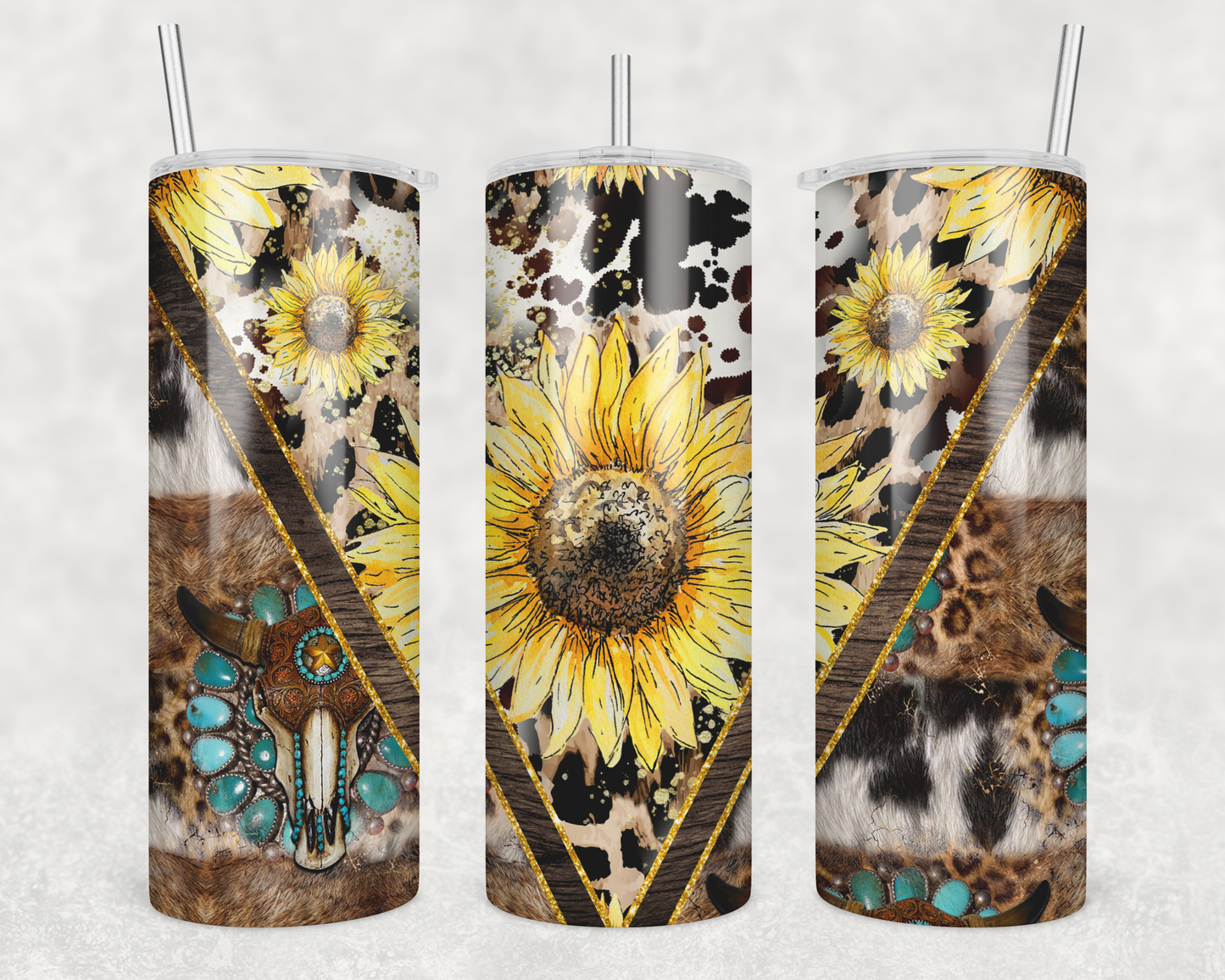 Sunflower Western Tumbler
