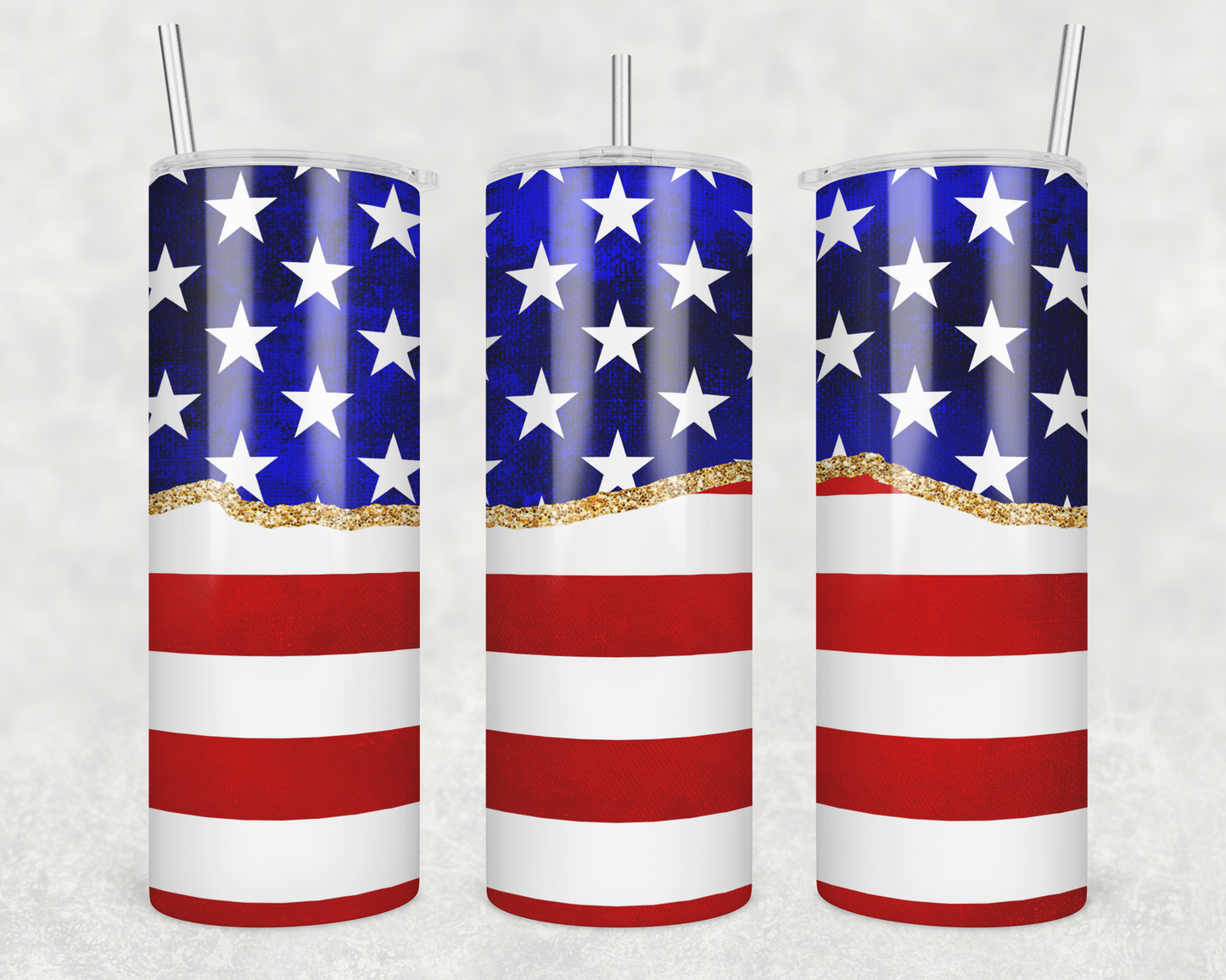 American Flag Tumbler
