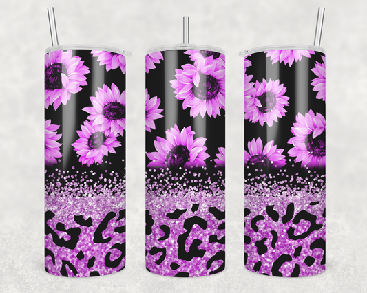 Purple Sunflowers Tumbler