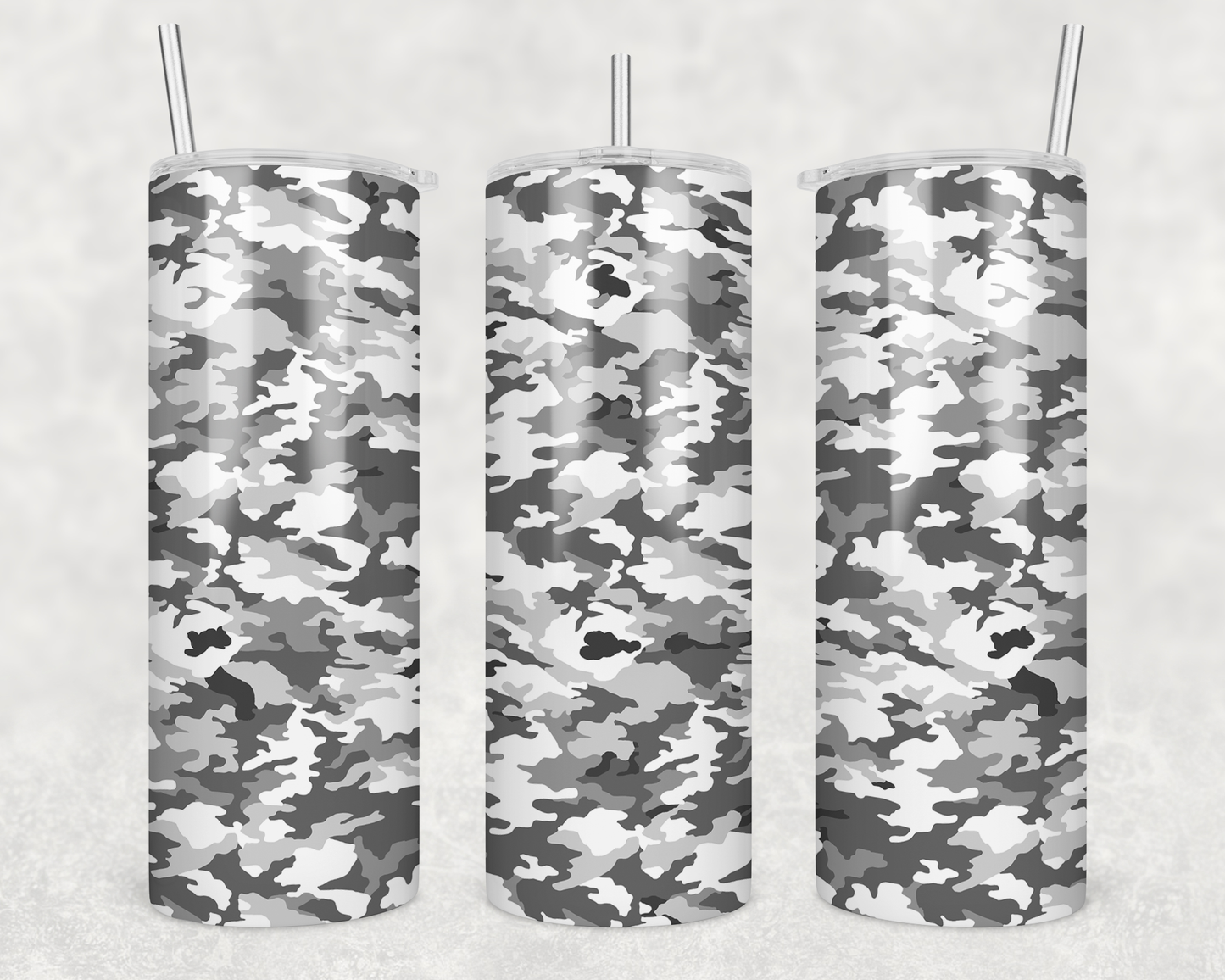 White Camouflage Tumbler