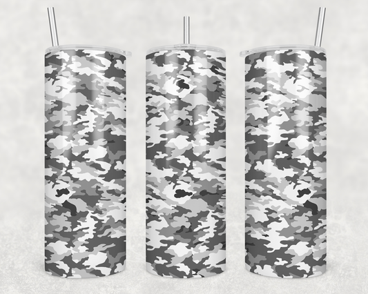 White Camouflage Tumbler