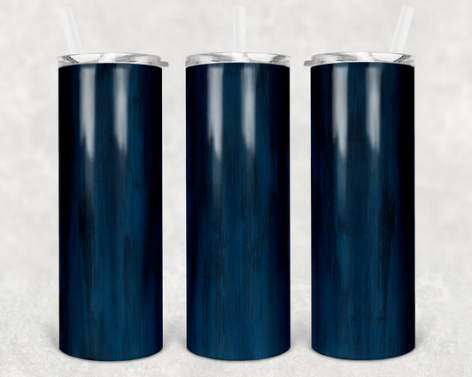 Blue Woodgrain Tumbler