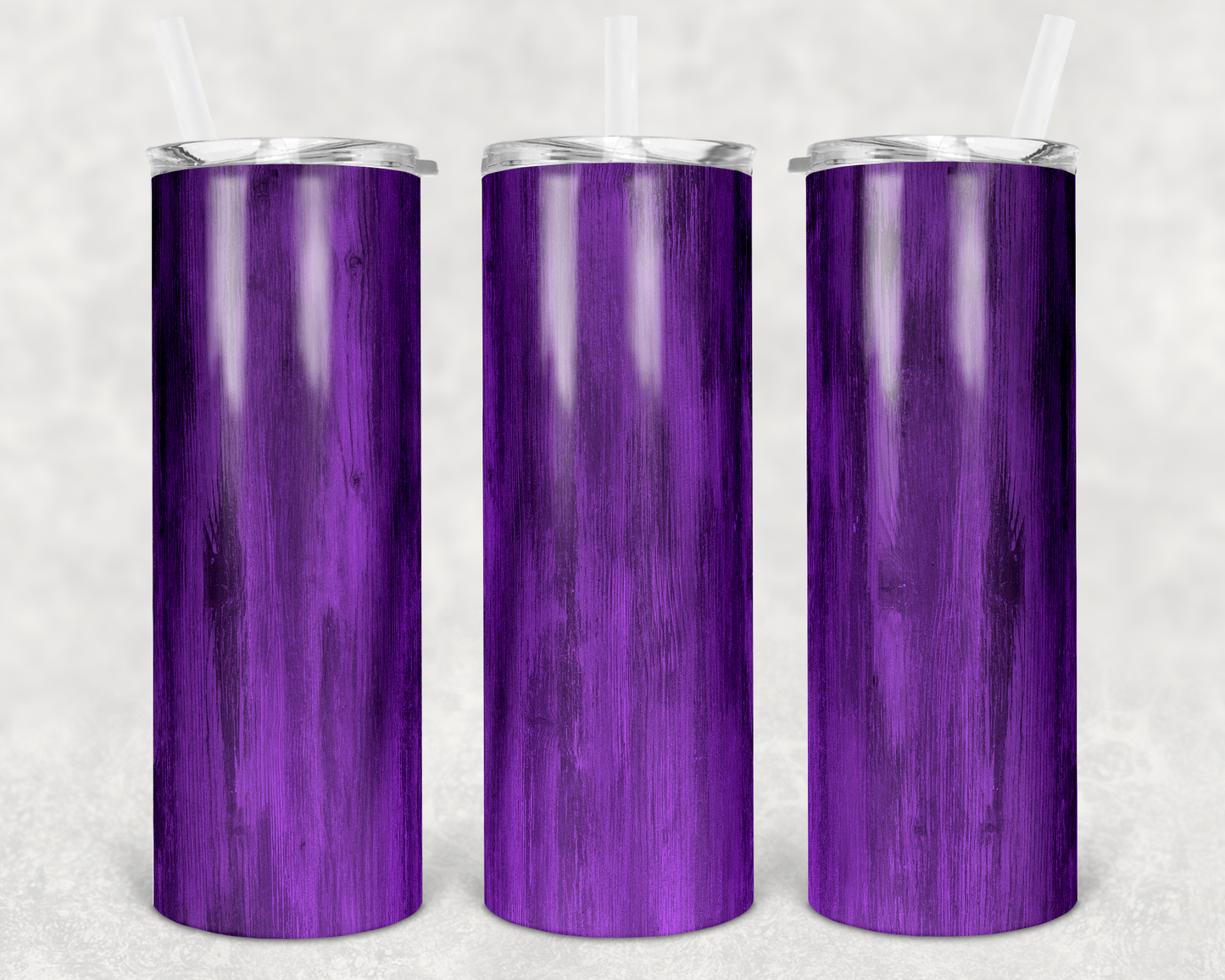 Purple Woodgrain Tumbler