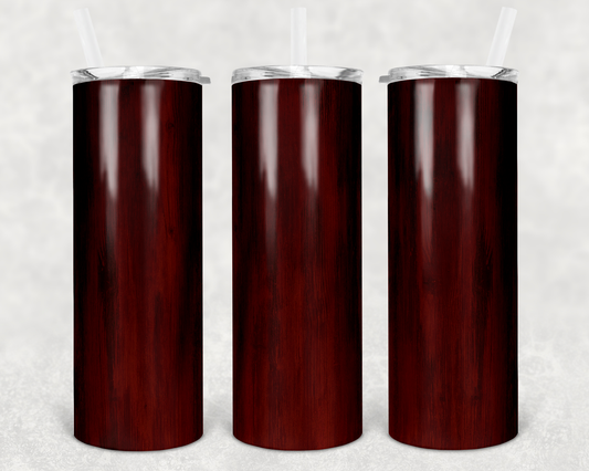 Red Woodgrain Tumbler