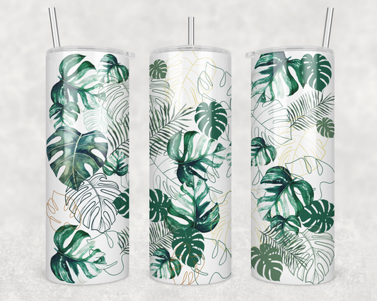 Monstera Leaves Tumbler
