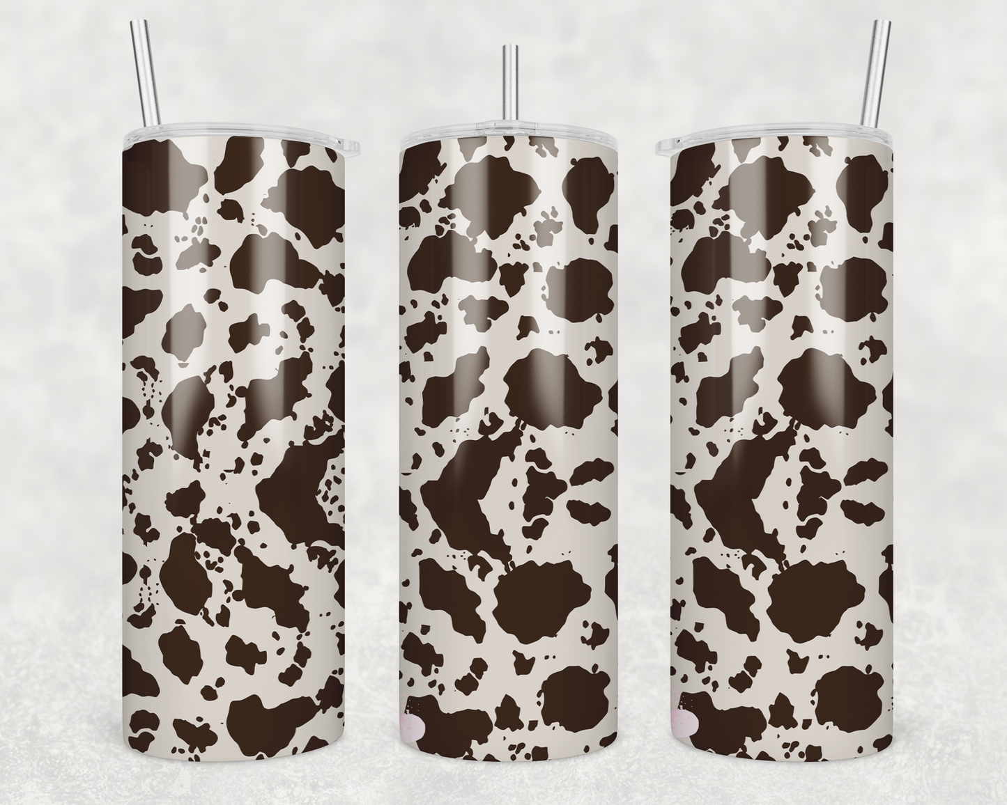 Brown Messy Cow Print