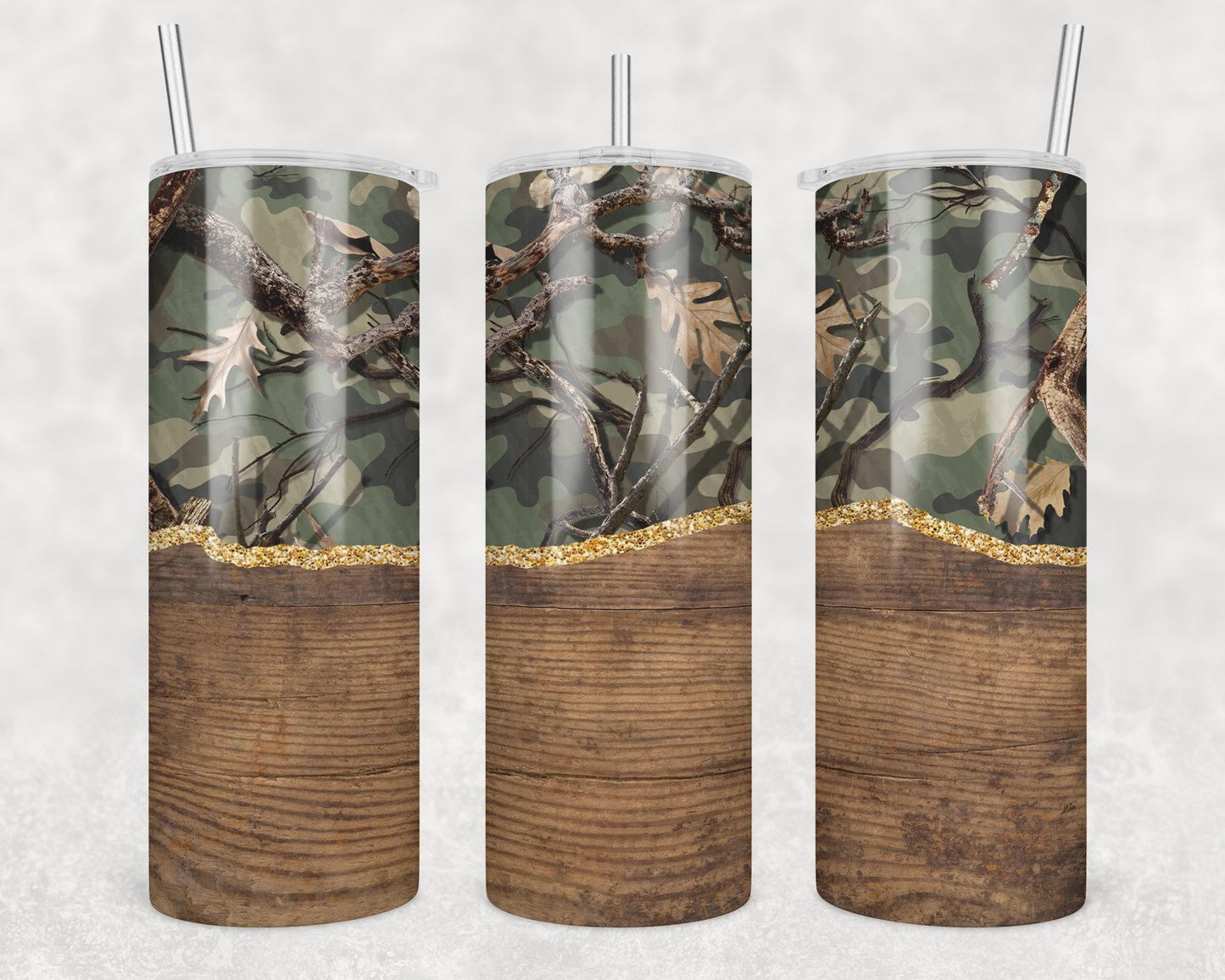 Camo & Woodgrain Tumbler