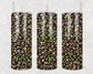 Cheetah Print With Purple & Green Tumbler