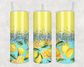 Yellow & Baby Blue With Lemons Tumbler