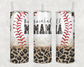 Baseball Mama Cheetah Print Tumbler