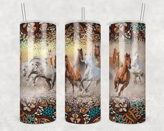 Western Horse Tumbler